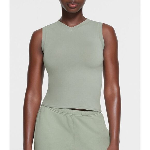 NWT SKIMS New Vintage Muscle Tee Tank Mineral - Size: Small - Picture 1 of 6